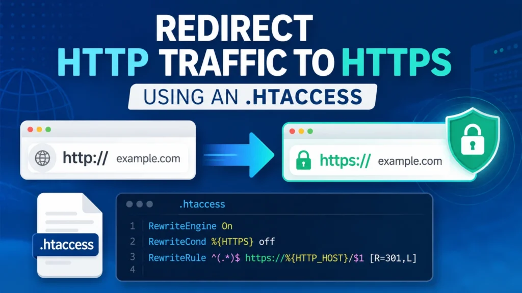 Redirect HTTP to HTTPS infographic