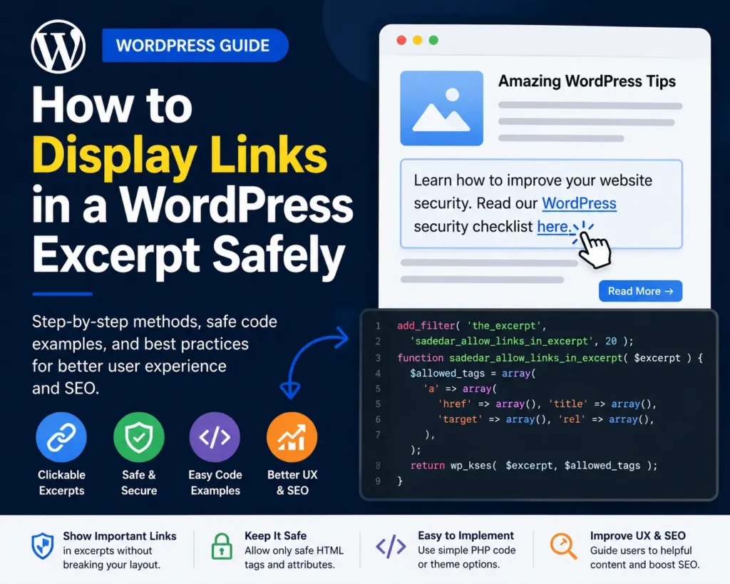WordPress Excerpt Safely