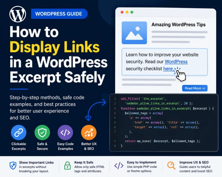 WordPress Excerpt Safely